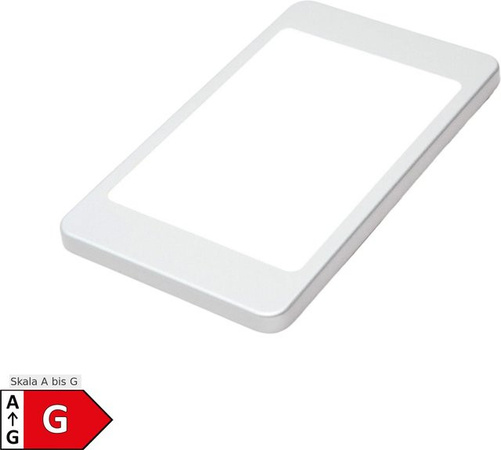 LED Unterbauleuchte in Silber-Grau, flaches Design, 1er Set