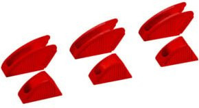 Knipex Schonbacken für 300mm Zangenschlüssel, 3 Paar, rot - Bild 1