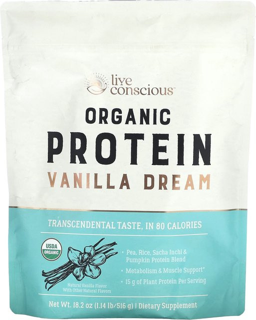 Live Conscious Bio-Protein Vanille-Traum 516 g - Bild 1