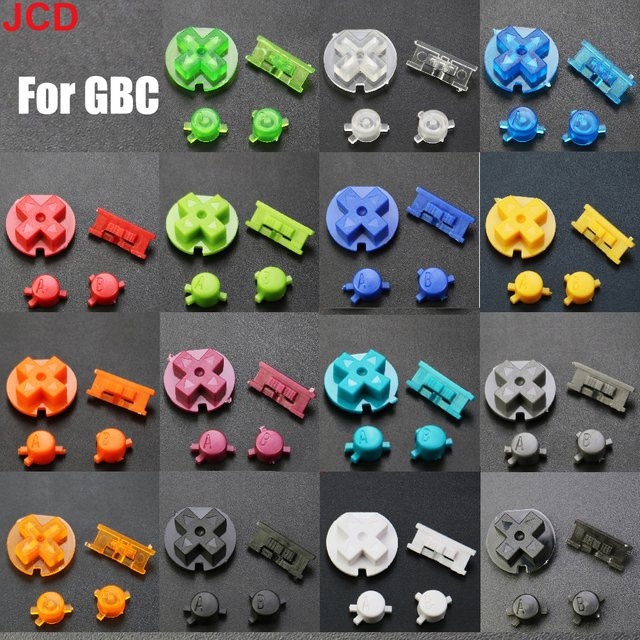 JCD Ersatz-Tasten-Kit für Game Boy Color in Weiß für DIY-Reparaturen - Bild 1