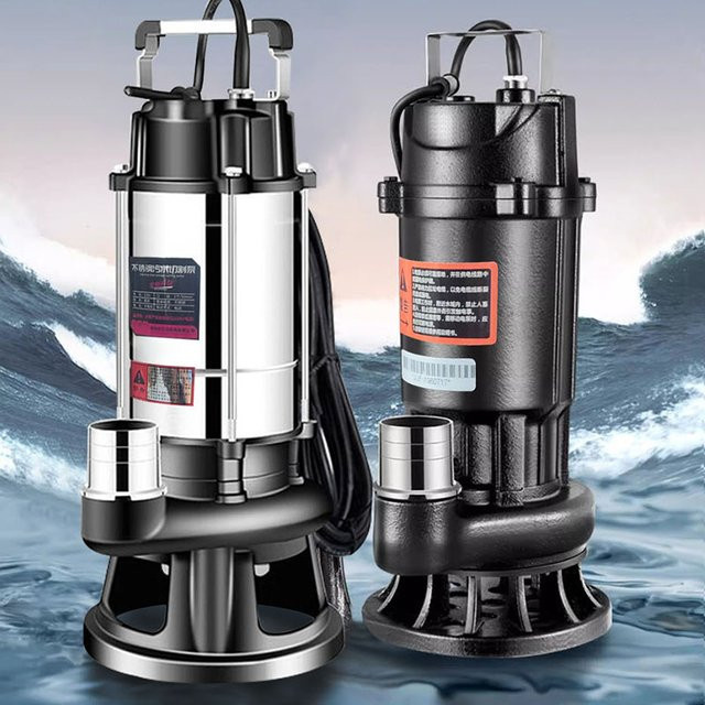 Schneidende Abwasserpumpe für Schlamm und Kot mit 220 V als kleine Haushalts-Tauchpumpe für Septiktanks - Bild 1
