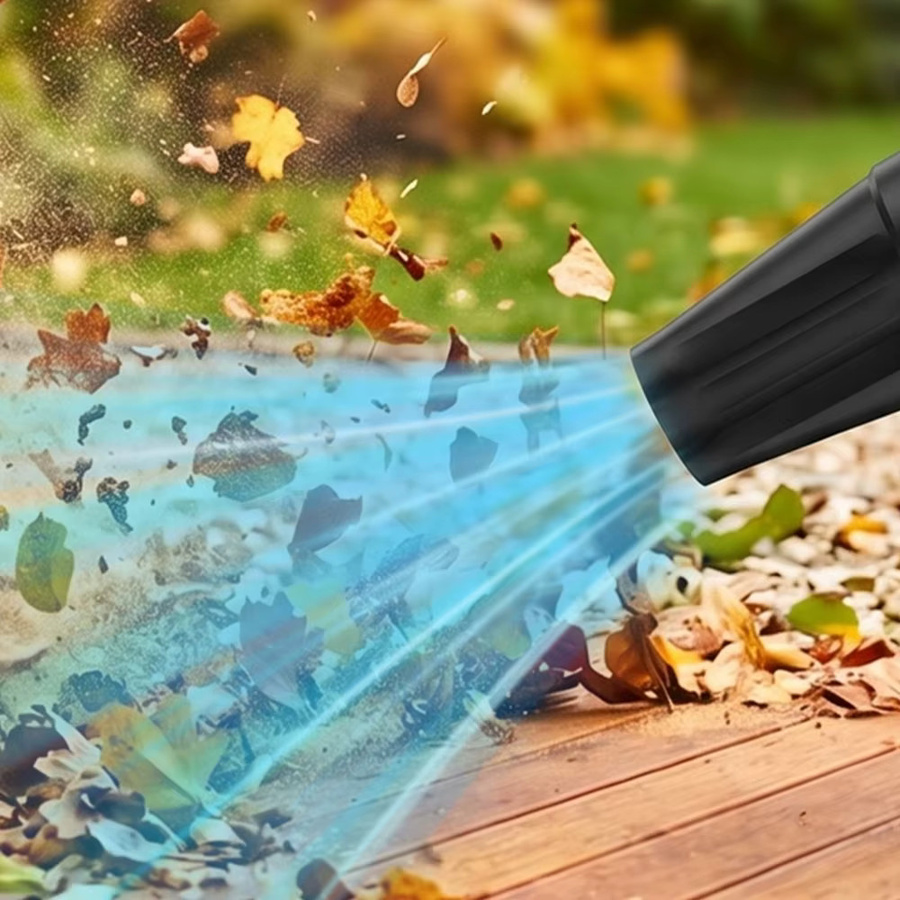 Makita Kabelloser Elektrischer Laubbläser mit 3500W Turbo-Lüfter und 2 Düsen, Blau, für 21V Akku - Bild 6