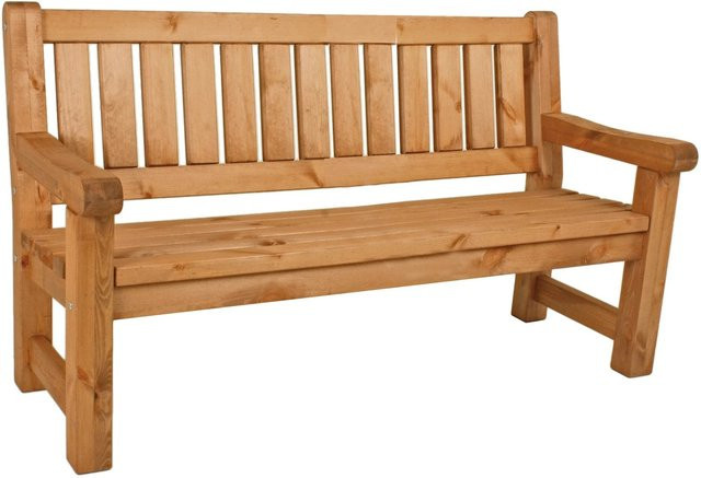 Garden Pleasure Gartenbank Allgäu aus Kiefernholz, beige, B/H/T: 184 x 70 x 69 cm - Bild 1