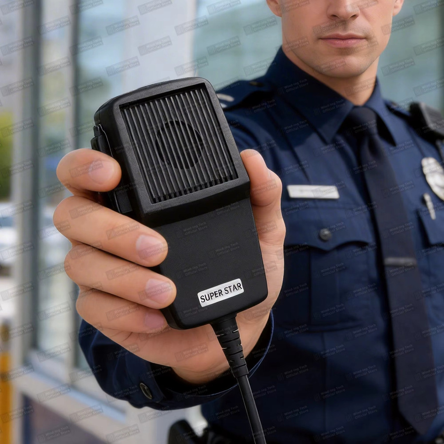 RONGYIN MD-507-4 Mobilfunk-Lautsprechermikrofon mit 4-Pin-Anschluss für CB-Funkgeräte in Schwarz - Bild 5