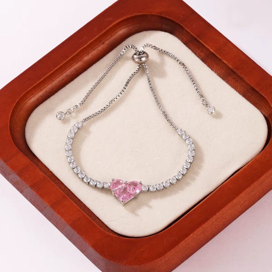 YUYAN Tennis-Armband, Silber, Zirkonia, Diamant, Damen - Bild 5