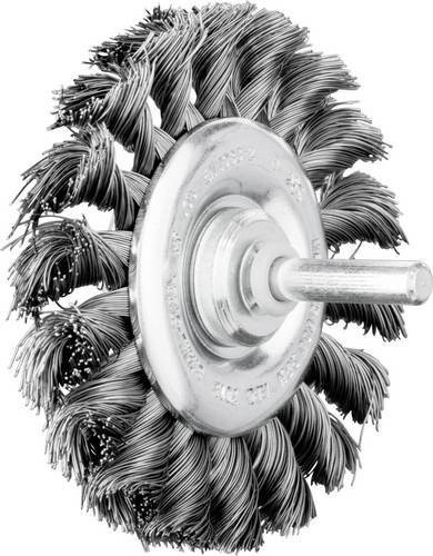 PFERD TOOLS Rundbürste RBG 7012/6 ST gezopft für Winkelschleifer aus Stahl, Durchmesser: 76 mm, Schaft-Durchmesser: 6 mm, Draht-Durchmesser: 0,35 mm, Farbe: Silber - Bild 1