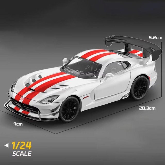Viper Hellcat Sportwagen Modell, 1:24, mit Licht und Sound, ab 14 Jahren - Bild 1