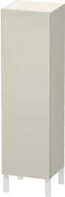 Duravit L-Cube individual Halbhochschrank mit Glastür in Taupe Supermatt, Wandmontage, Höhe: 132,0 cm, Breite: 25,0 cm, Tiefe: 20,0 cm - Bild 1