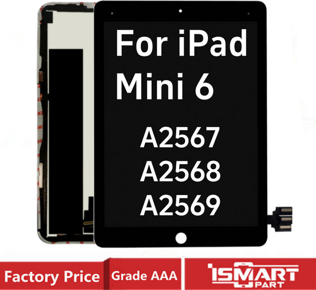 Apple iPad Mini 6 LCD Ersatz Display Touchscreen Digitizer Panel Baugruppe in Schwarz für A2567 A2568 A2569 - Bild 1