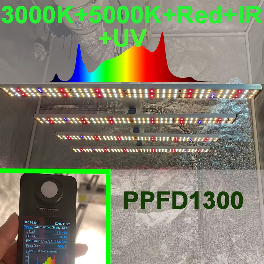 SOLIDEE 240W Vollspektrum-LED-Pflanzenlampe in Silber für professionellen Gartenbau - Bild 2
