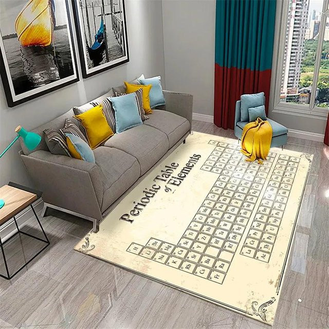 Karpetti 3D Periodensystem der Elemente Teppich, beige, B/T: 60 x 40 cm - Bild 1