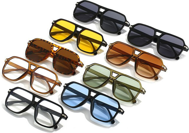 Sonnenbrille Aviator, Vollrand, Schwarz, Unisex - Bild 1