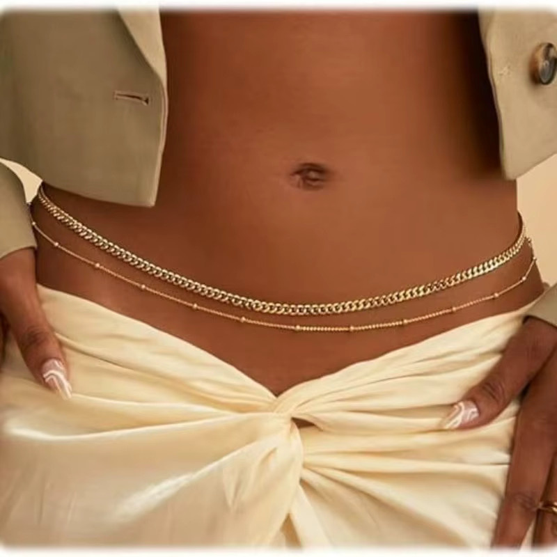 RUIYI Taillenkette, 14 Karat vergoldet, Edelstahl, Perle, Damen - Bild 2