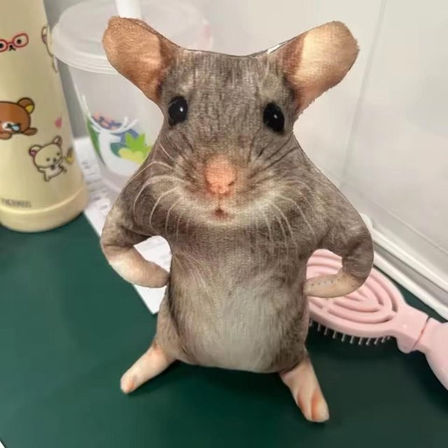 Yiran toy Simulierte Maus Puppe Plüsch, Tierfigur, 10cm - Bild 1