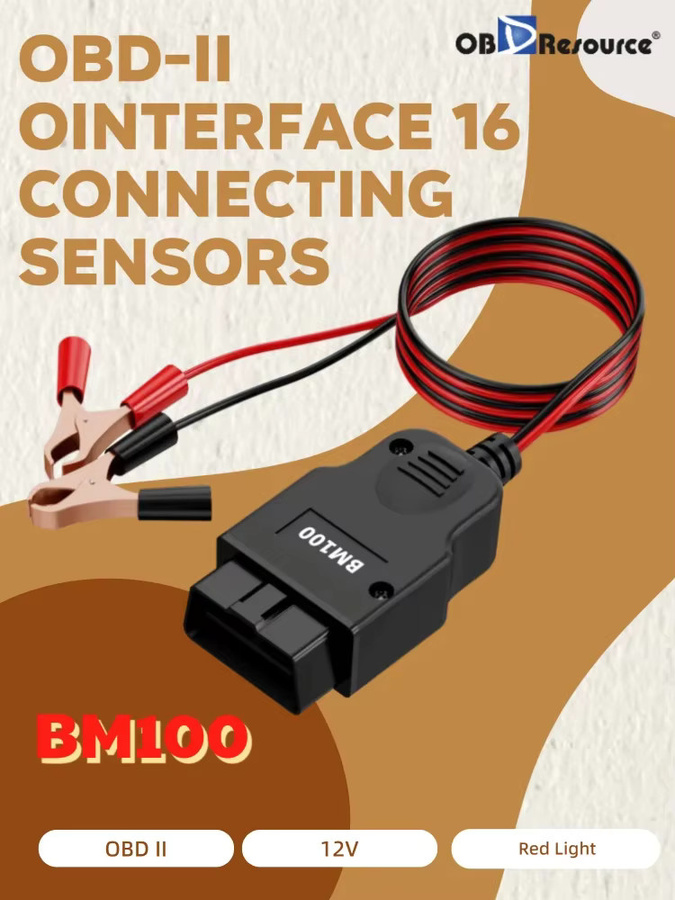 OBDResource OBD II Auto-Speichersparkabel mit 2 Krokodilklemmen für 12 V Fahrzeug-ECU-Notstromversorgung und Batterieanschluss-Diagnose - Bild 6