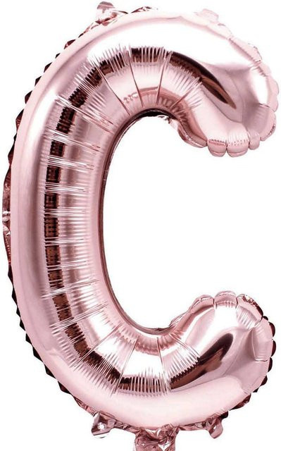 Rico Design Folienballon Buchstabe C in Rosa, Höhe: 36 cm - Bild 1