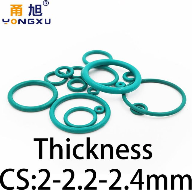 YONGXU O-Ring Dichtung aus CS-Fluorkautschuk FKM mit einer Dicke von 2 mm, 2,2 mm oder 2,4 mm - Bild 1