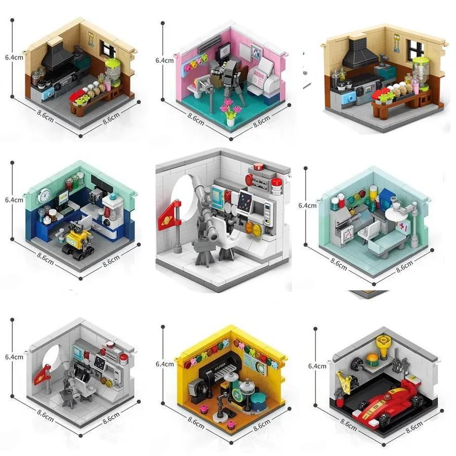 Yiran Toy Mini Street View Dreams Haus Bausteine 1-teiliges Set - Bild 3