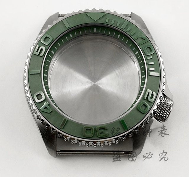 LIYAN Uhrengehäuse Edelstahl, Grün, 42 mm, Unisex - Bild 1