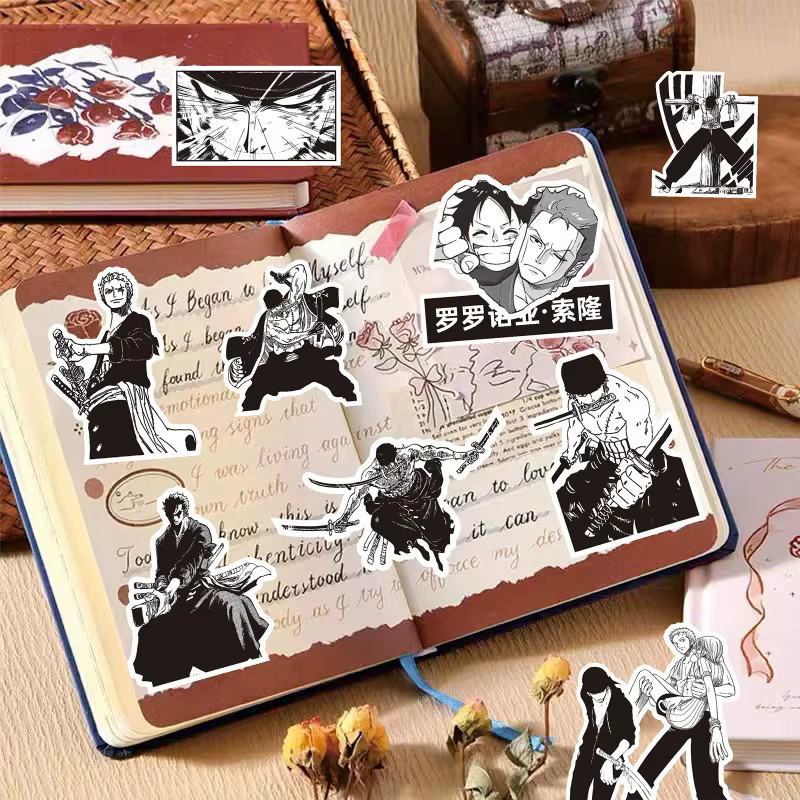 One Piece Zoro Aufkleber Multicolour für Notizbücher und Dekorationen - Bild 4
