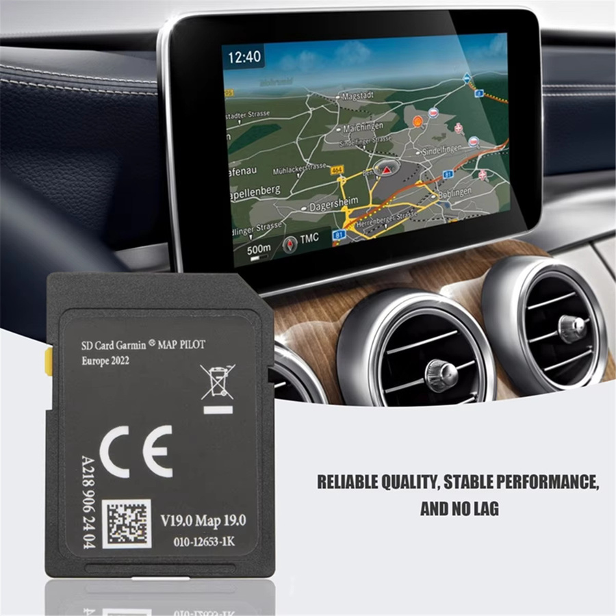 V19 SD-Kartennavigation für Mercedes Benz A B CLA GLA C-Klasse mit UK- und EU-Karten-Update 2023 in Schwarz - Bild 5