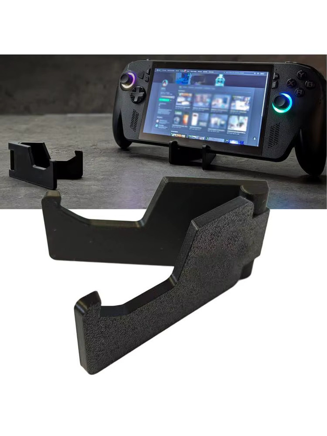 Faltbarer Ständerhalter für Asus ROG Ally X in Schwarz, tragbarer 3D-gedruckter Reisehalter und zusammenklappbare Dreieckshaltung für Schreibtisch und Bett - Bild 5