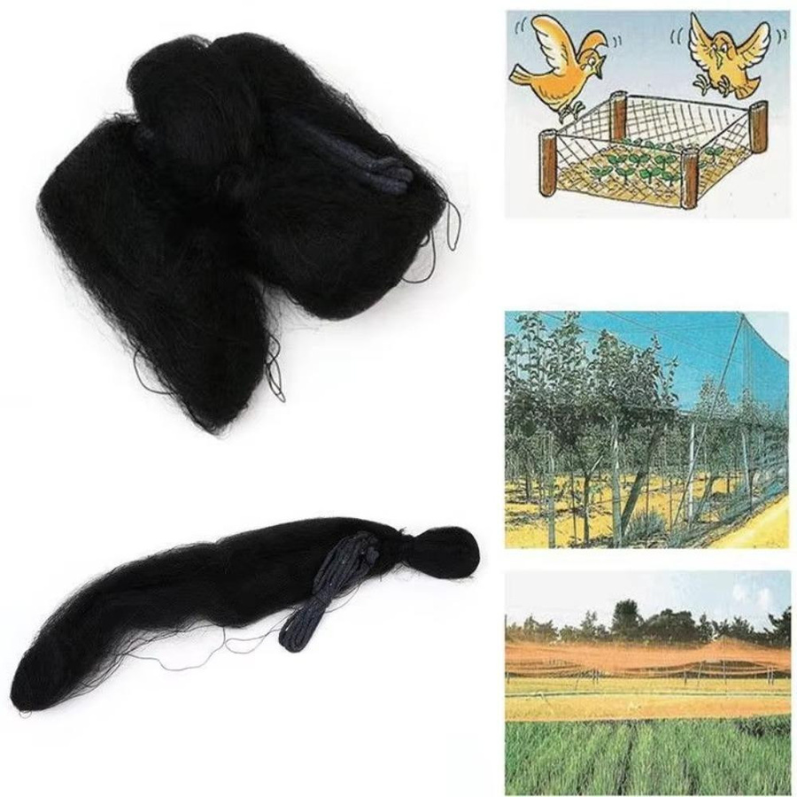 taihaowan Vogelschutznetz aus schwarzem Kunststoff-Nylon zum Schutz von Gartenpflanzen, Obstbäumen und Feldfrüchten, B x H: 8 x 3 m - Bild 10