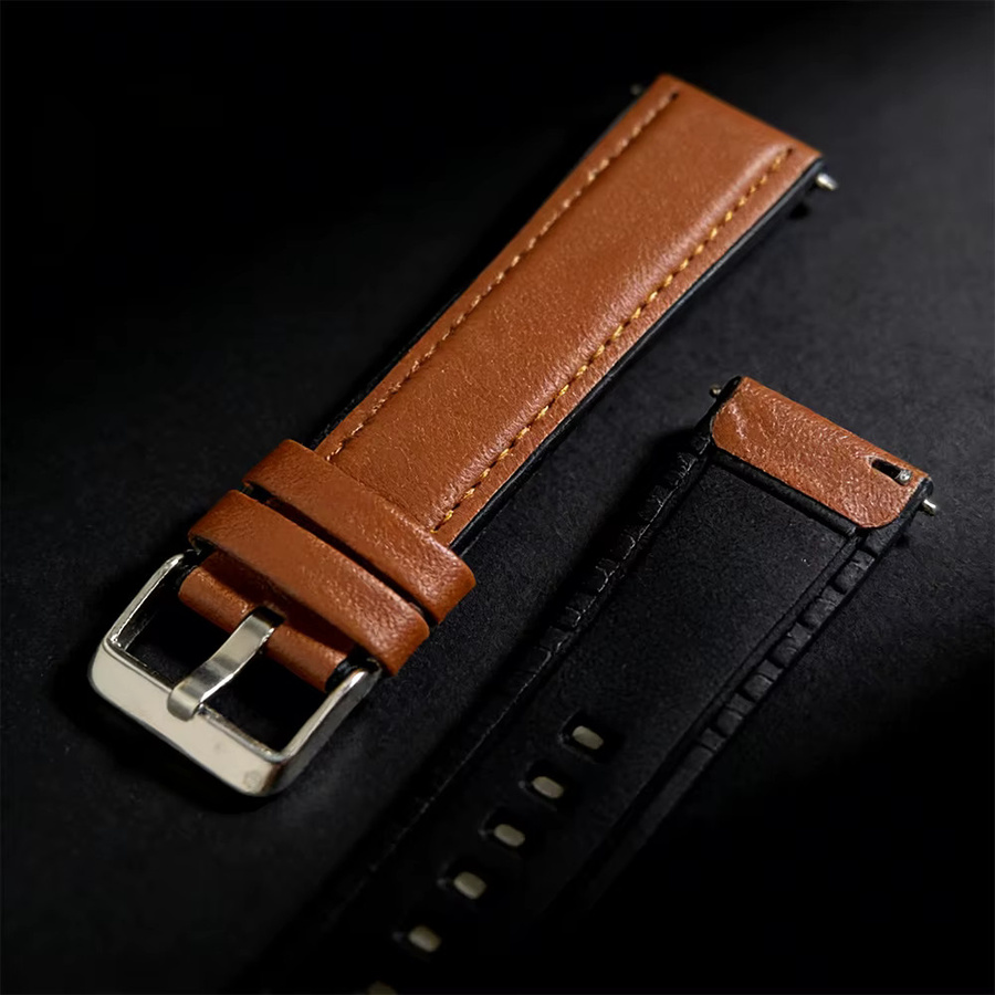 Huawei Uhrenarmband Leder-Silikon, brown, Unisex, 22mm - Bild 6