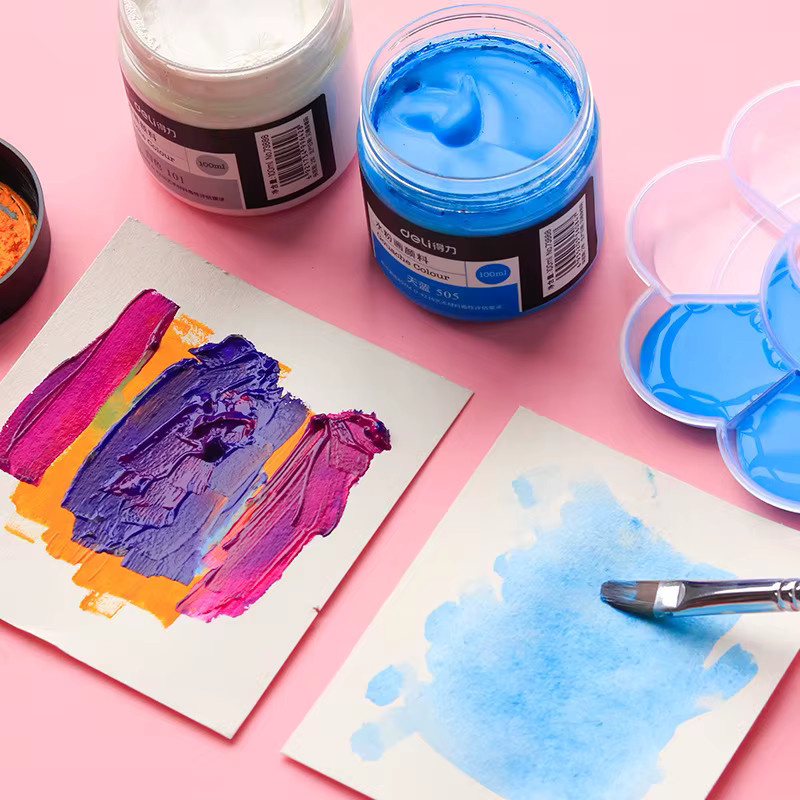 Deli Acrylpigment für Kunstmodell und DIY-Wandmalerei, Multicolour, 100 ml - Bild 3
