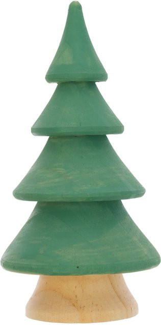 Rico Design Deko-Tanne aus Holz in Grün, Höhe: 12,5 cm, Breite: 7 cm - Bild 1