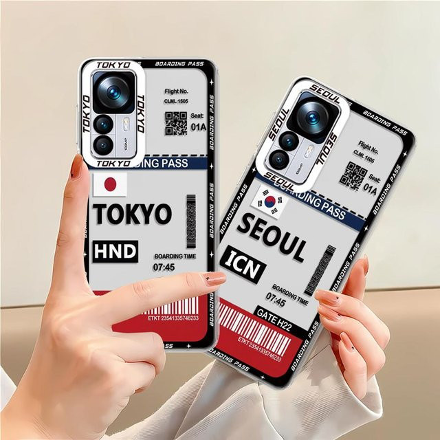 Soft Phone Cover Tokyo Seoul Boarding Hülle für Xiaomi Redmi Note Serie in Multicolour - Bild 1