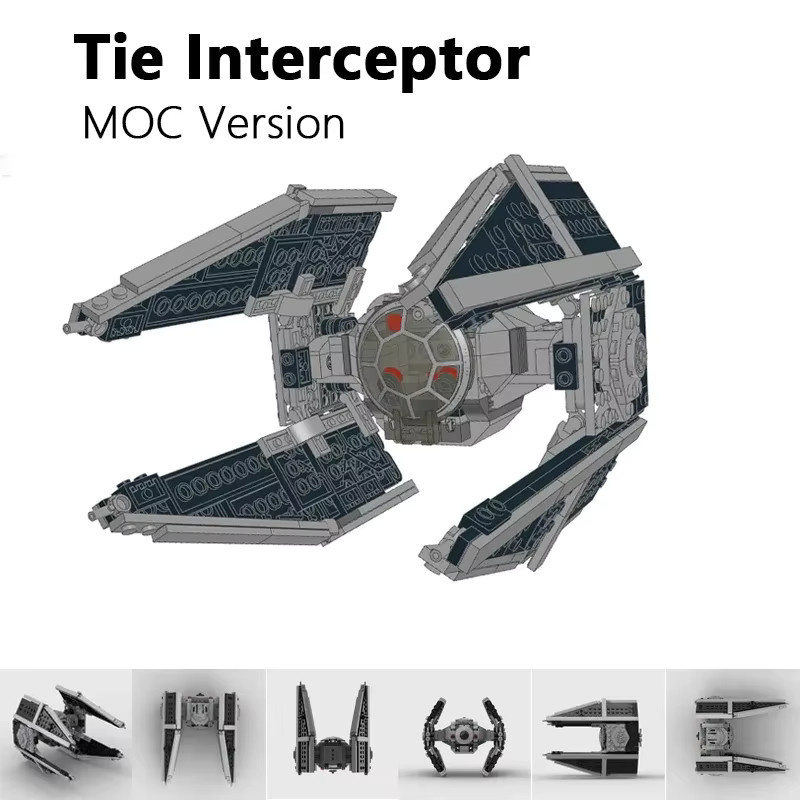 Potdemiel MOC TIE Fighter, Bausteine, Star Wars, Weltraum, 418 Teile, ab 14 Jahren - Bild 2