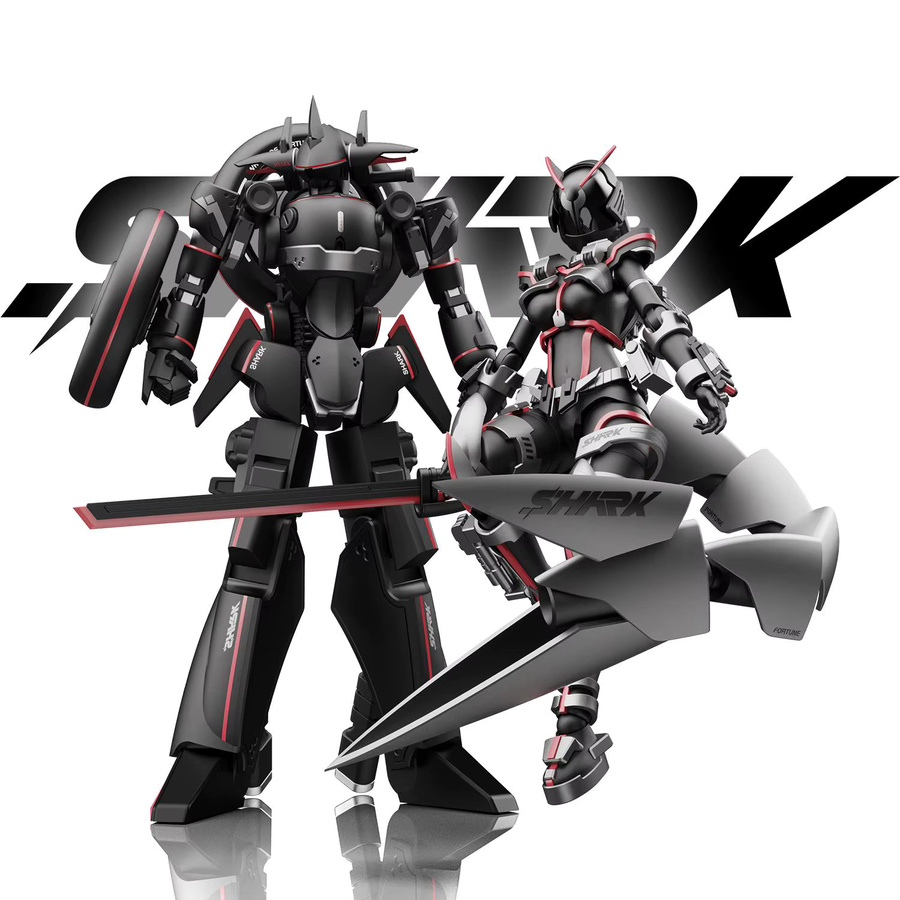 Bandai Cyber Shark War Riding Goddess Shake Guochuang Mecha, Montagemodell, Einzelfigur - Bild 1