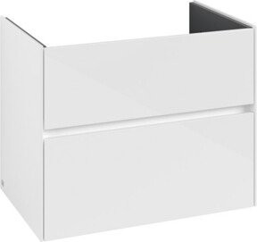 V&B Waschtischunterschrank Collaro in Glossy White mit mittiger Waschtischöffnung, B/T/H: 76,1 x 48,0 x 61,0 cm - Bild 1