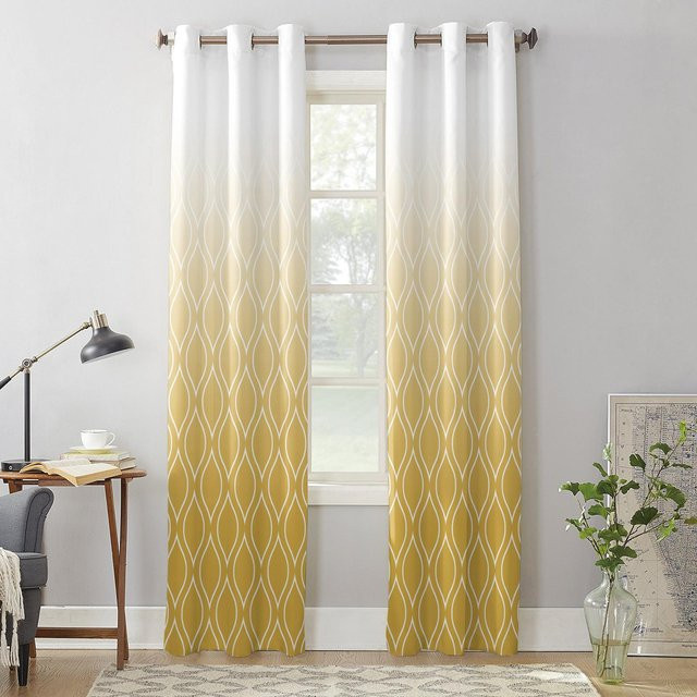 Super Six Vorhang Marokko Gelb Gradienten, semi-transparent, B: 135 cm, H: 92 cm - Bild 1