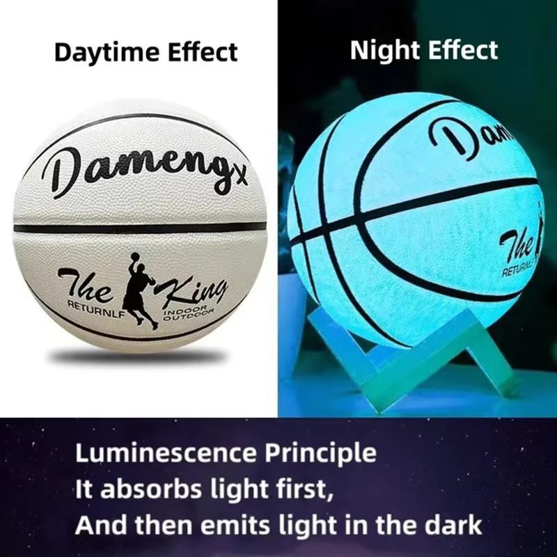 Glow In Night Glow Basketball, Outdoor, PU, weiches Leder - Bild 2