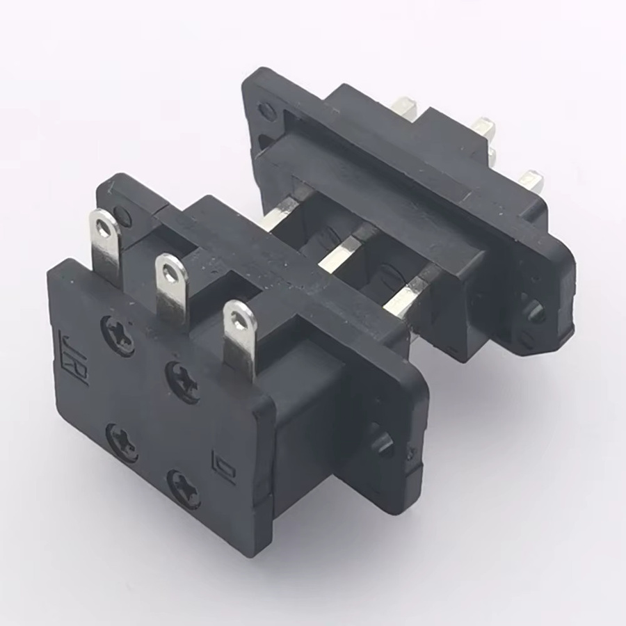 HBXINTAO Lithium-Batterie Stecker 3Pin 50A Klinge Männlich und Weiblich für Elektrische Roller Lade Interface Buchse in Schwarz - Bild 2