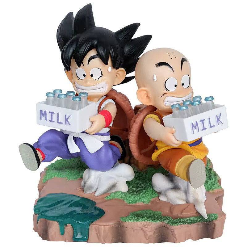 Bandai Dragon Ball Young Goku Krillin Kame House Training, Actionfigur, 15 cm - Bild 2