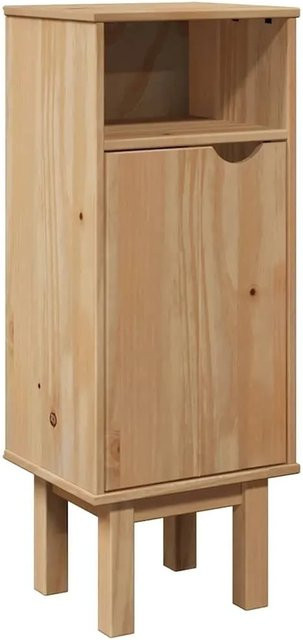 vidaXL Bad-Wandschrank OTTA aus Massivholz Kiefer in Beige, B/T/H: 35 x 30 x 55 cm - Bild 1