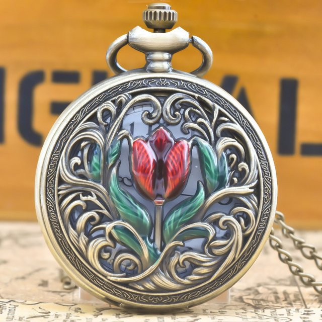 Wecin Gedenktaschenuhr, Quarz, Bronze, Messing, Unisex - Bild 1