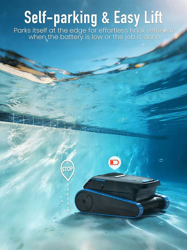 AIRROBO CP40 Poolroboter mit App-Steuerung, Smart Navigation für Wand- und Bodenreinigung, 45000PA Saugkraft, Schwarz - Bild 7