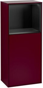 V&B Seitenschrank Finion links mit Regalfach in Blau Matt B: 41,8 cm, H: 93,6 cm - Bild 1