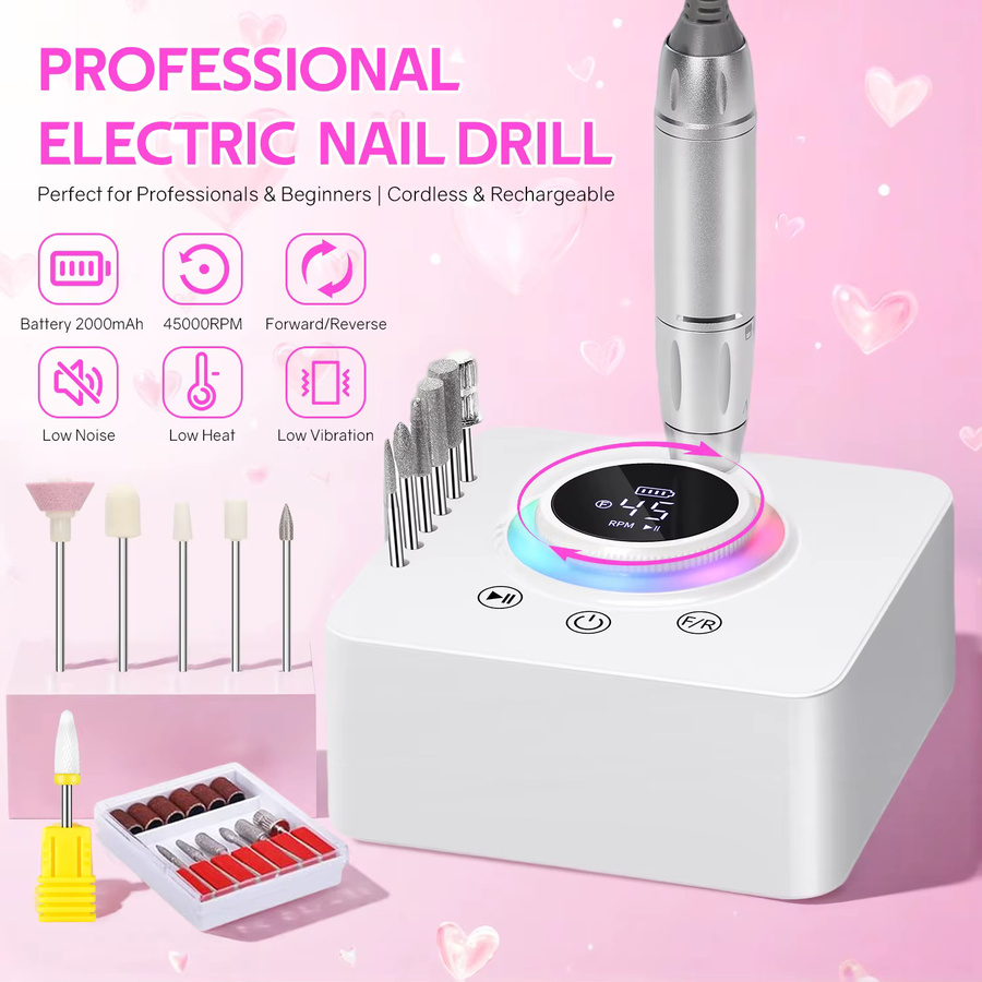 DianaBeauty Elektrische Nagelbohrmaschine, 45000RPM, Unisex - Bild 2