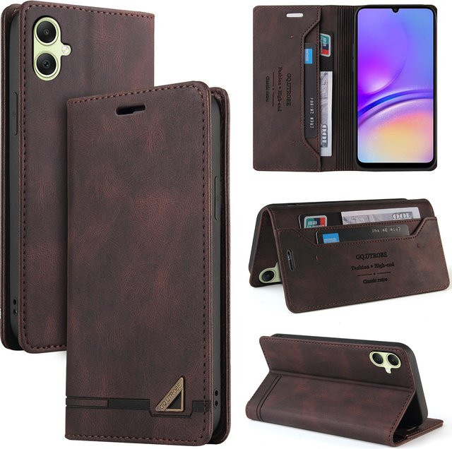 Lederhülle für Samsung Galaxy A-Serie mit RFID-Schutz als Diebstahlsichere Flip-Hülle in Blau oder Braun - Bild 1