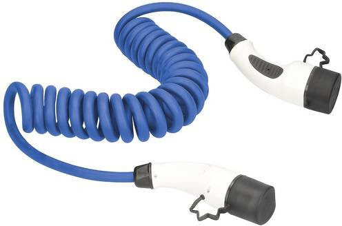 AS Schwabe eMobility Ladekabel Spiralkabel, Blau, Länge: 5 m - Bild 1