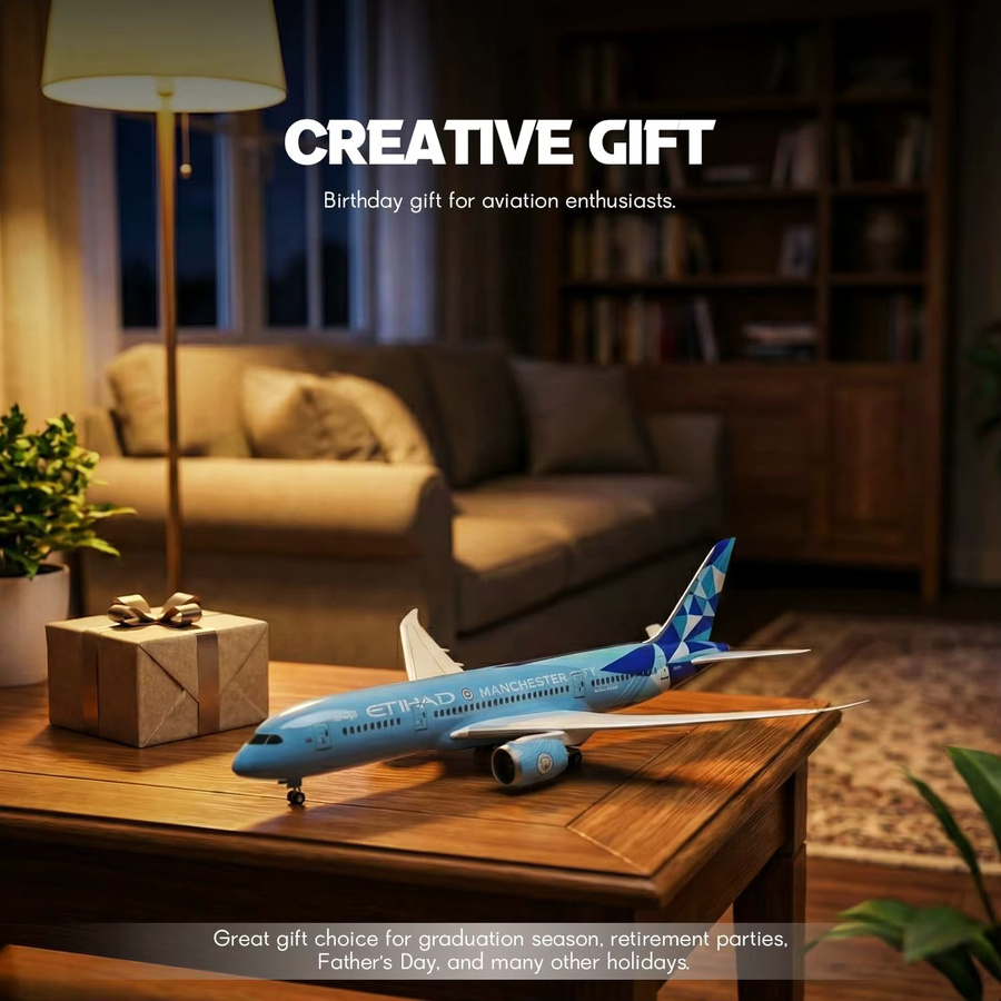 ZOCO Etihad 787 Modellflugzeug, 1/130, für Erwachsene - Bild 2