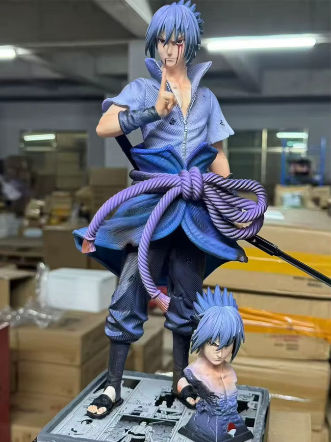 Bandai Naruto Uchiha Sasuke Anime-Figur, 33cm, Statue Modell - Bild 1