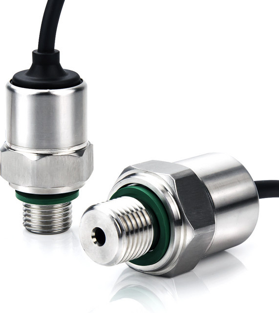 XIDIBEI Drucksensor-Sender aus Edelstahl in Silber für Wasser, Öl, Kraftstoff, Gas und Luft mit G1/4 Anschluss, 5–12 V und 0–5 V Ausgang - Bild 1