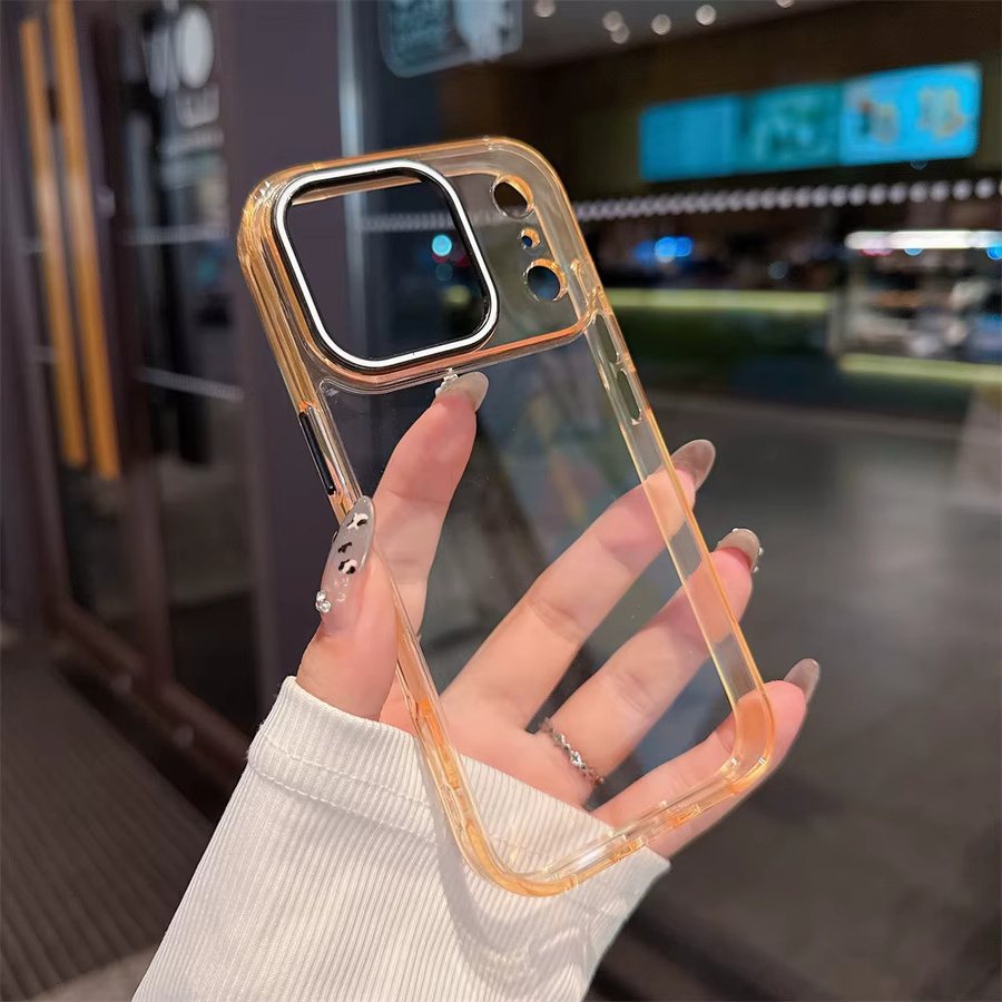 Xeber Transparente iPhone Hülle mit stoßfestem TPU und Acryl-Rückseite für iPhone 17, 16, 15, 14 Pro Max - Bild 1