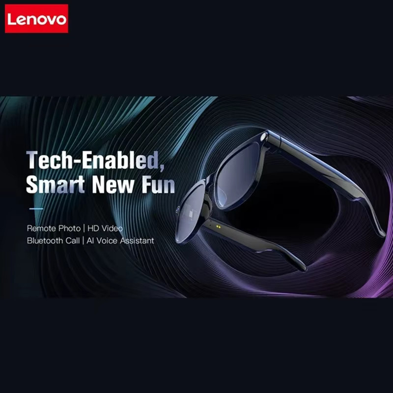 Lenovo 8K HD AI Smart-Brille in Schwarz mit Kamera, Übersetzungsfunktion, Foto- und Videoaufnahme sowie Bluetooth für Musik und Anrufe - Bild 5